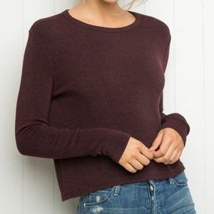 Reyna Maroon Long Sleeve Brandy Melville Sweater!